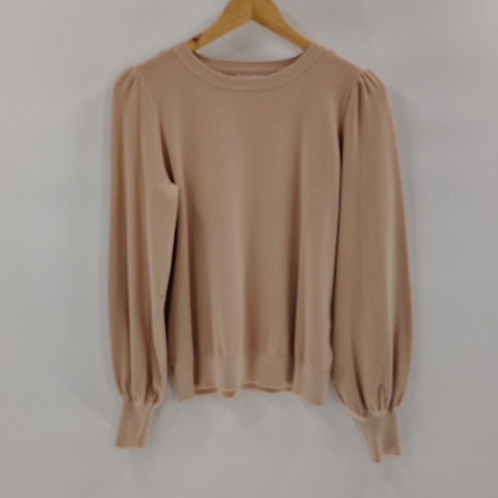 BE COOL Sweater in Blush Size Medium Large Pull Sleeve Cuffed
